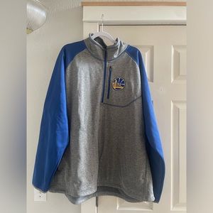 Golden State Warriors half zip fleece lined pullover sweater size 3XL